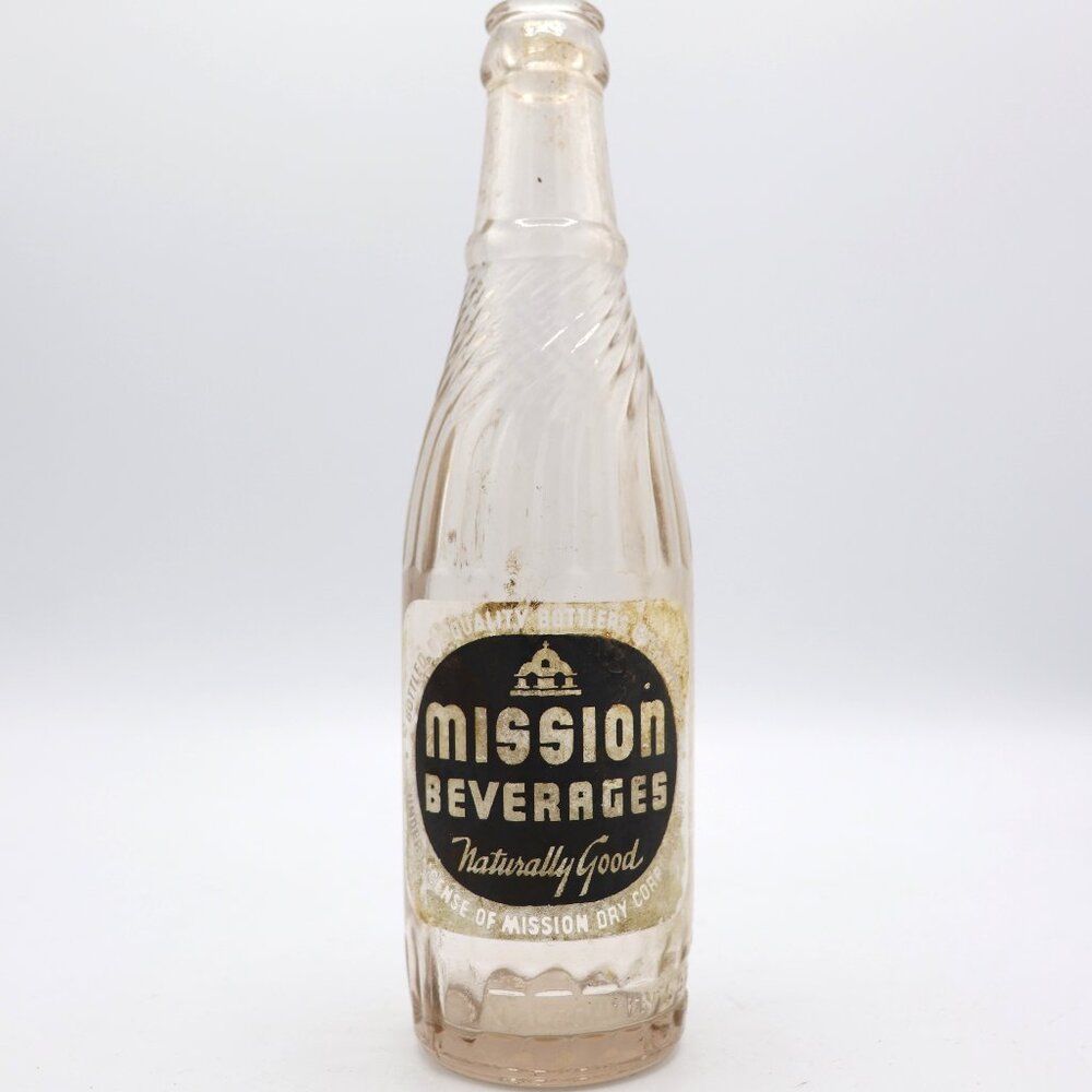 Vintage Mission Beverages Soda 9 FL. OZS. Bottle